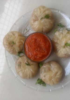 A picture of Veg momos.
