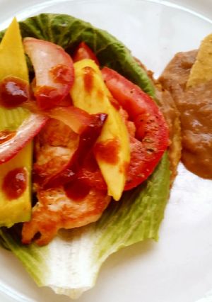 Una foto de Tostada mexicana