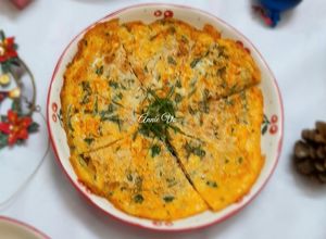 Hình của món Trứng chiên lá đinh lăng.