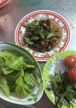 Hình của món Cánh gà chiên chua ngọt.