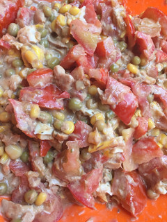Una foto de Almuerzo o cena saludable : Ensalada completa