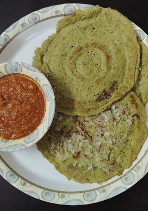 A picture of Black eyed beans chilla.