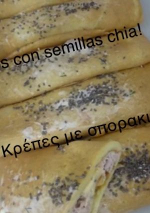 Φωτογραφία της συνταγής Κρέπες με chia και τόνο!
