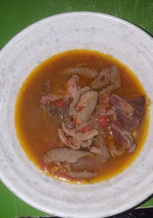 A picture of Assorted meat pepper soup.