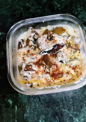 A picture of Brinjal Curd Raita(no onion garlic).