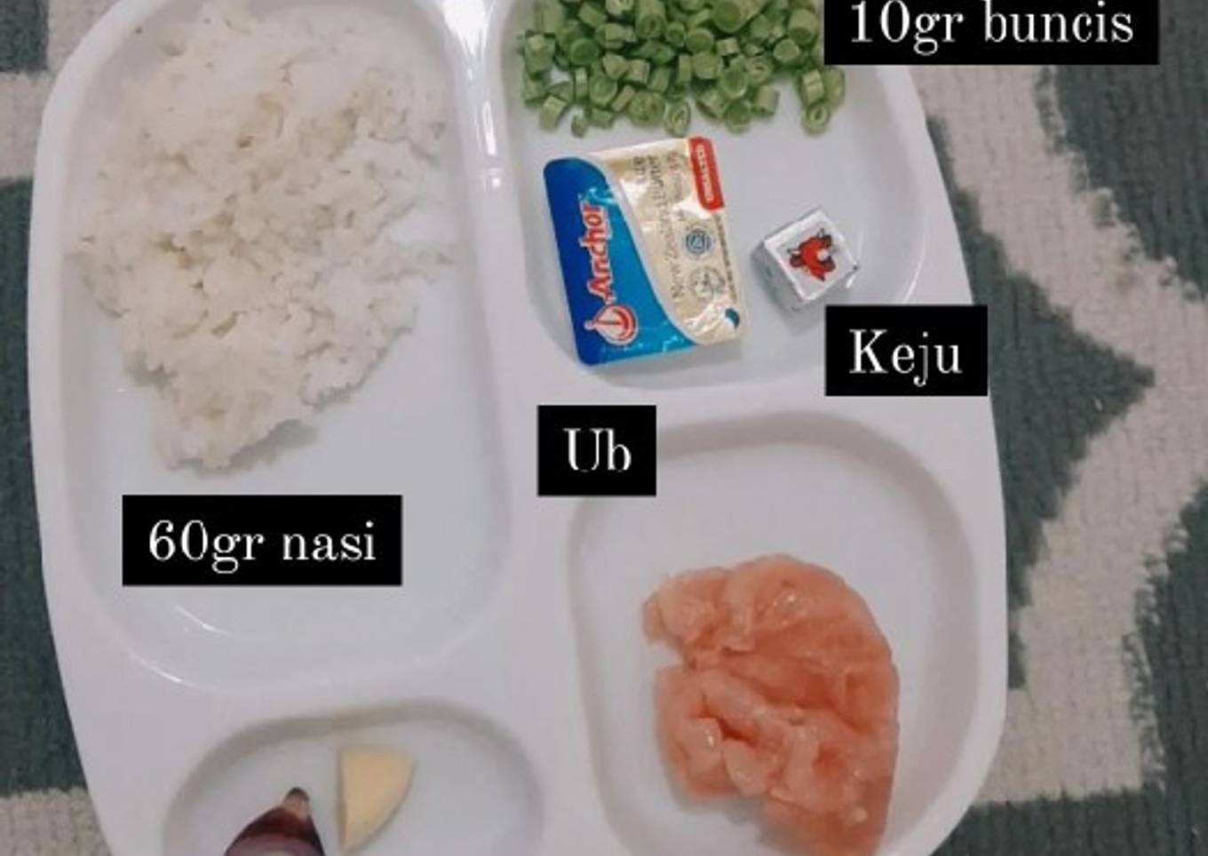 Bubur Ayam Buncis MPasi day 4