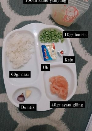 Foto resep Bubur Ayam Buncis MPasi day 4