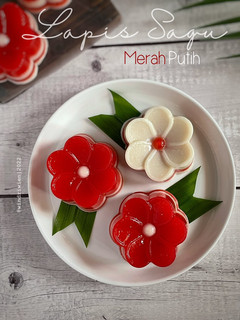 Foto resep Lapis Sagu Bunga