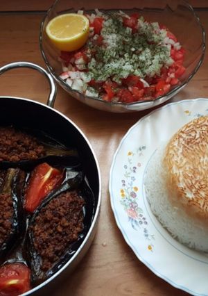 عکسی از دستور خوراک قیمه بادمجان