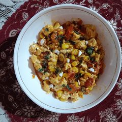 A picture of Sweet Corn with Paneer.