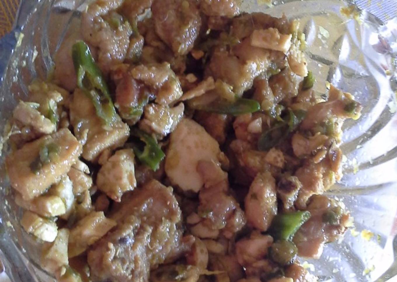 Ayam balado hijau
