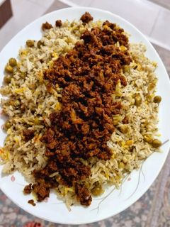 عکسی از دستور نخود پلو با گوشت چرخی