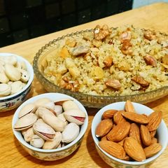 A picture of Chaney ki daal sweet.