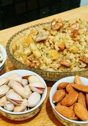 A picture of Chaney ki daal sweet.