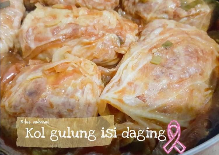 Langkah Mudah untuk Masak Kol Gulung isi Daging yang Enak Banget