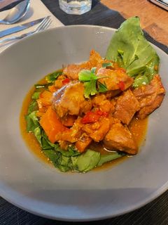 Una foto de Estofado de pavo con Boniato al curry