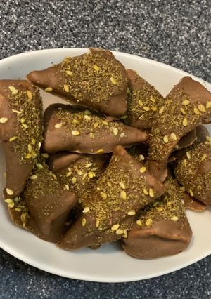 صورة لوصفة سويت الشيبس المثلث bugle’s بالكاكاو والزعتر