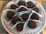 Una foto de brigadeiro sin manteca