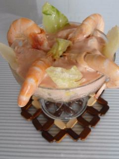 Una foto de Cóctel de gambas