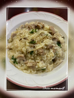 義大利雞肉蕈菇燉飯 的食譜成品照片
