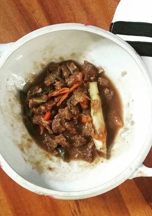 Foto resep Tumis daging sapi pedas