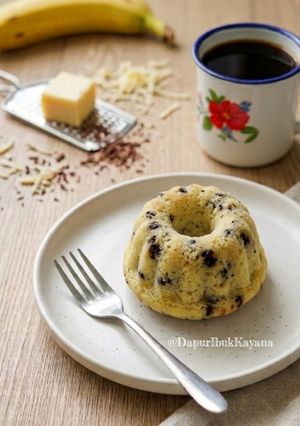 Foto resep 1124. Bolu Pisang Kukus Coklat Keju