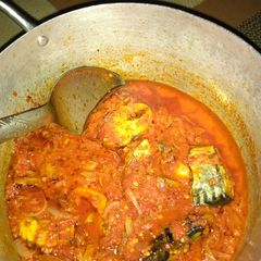 A picture of Mackerel fried sauce.
