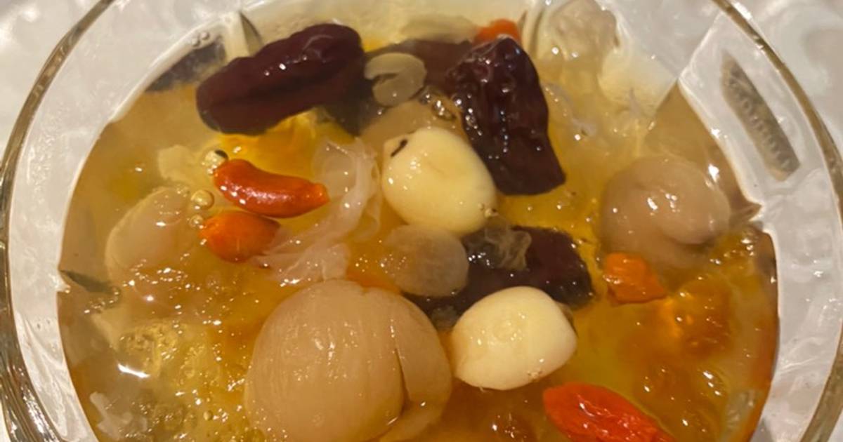 Resep Peach Gum & Snow Bird Nest Dessert oleh huangxli Cookpad