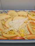 Ensalada de repollo con piña y manzana