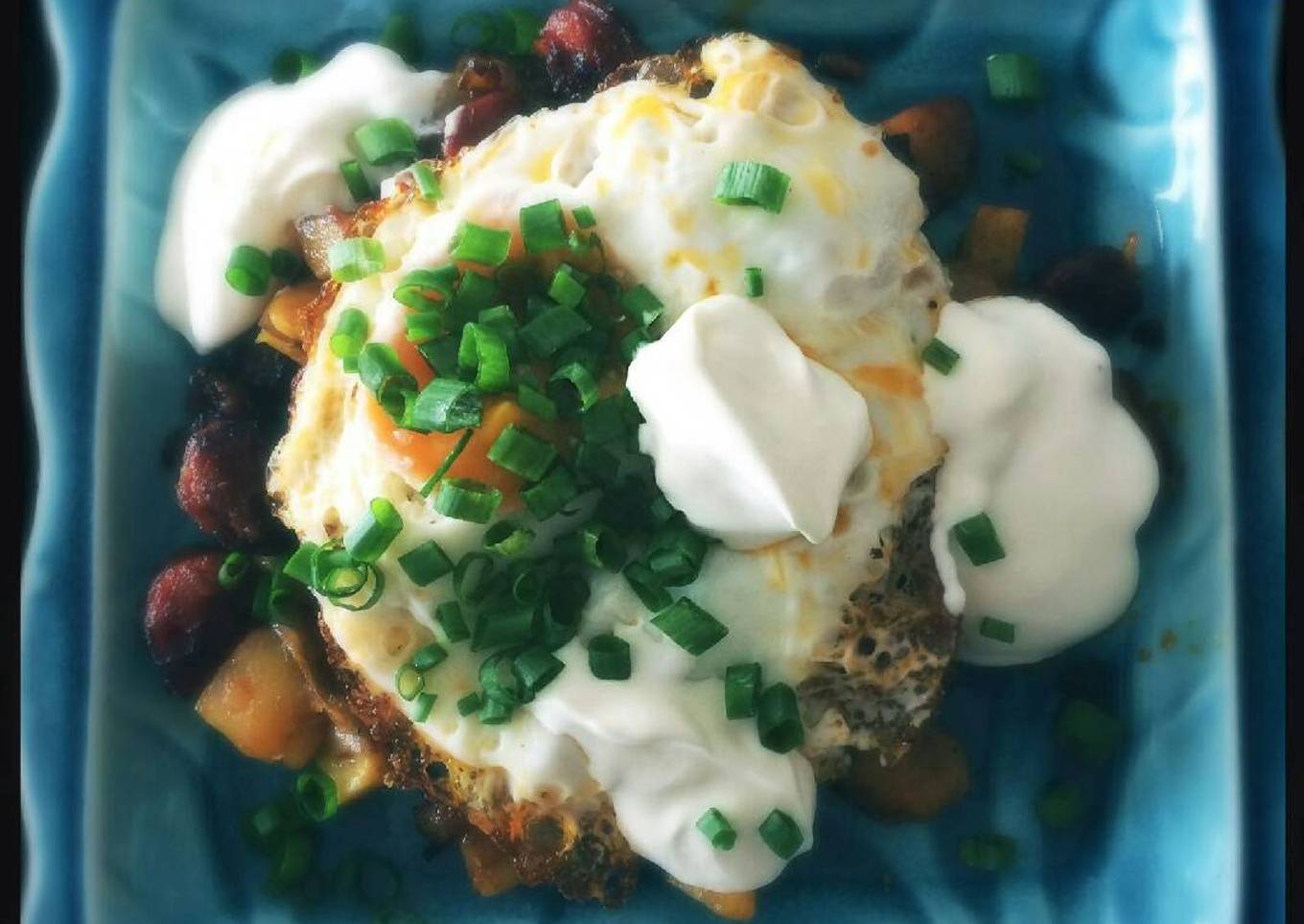 Spanish chorizo breakfast scramble
