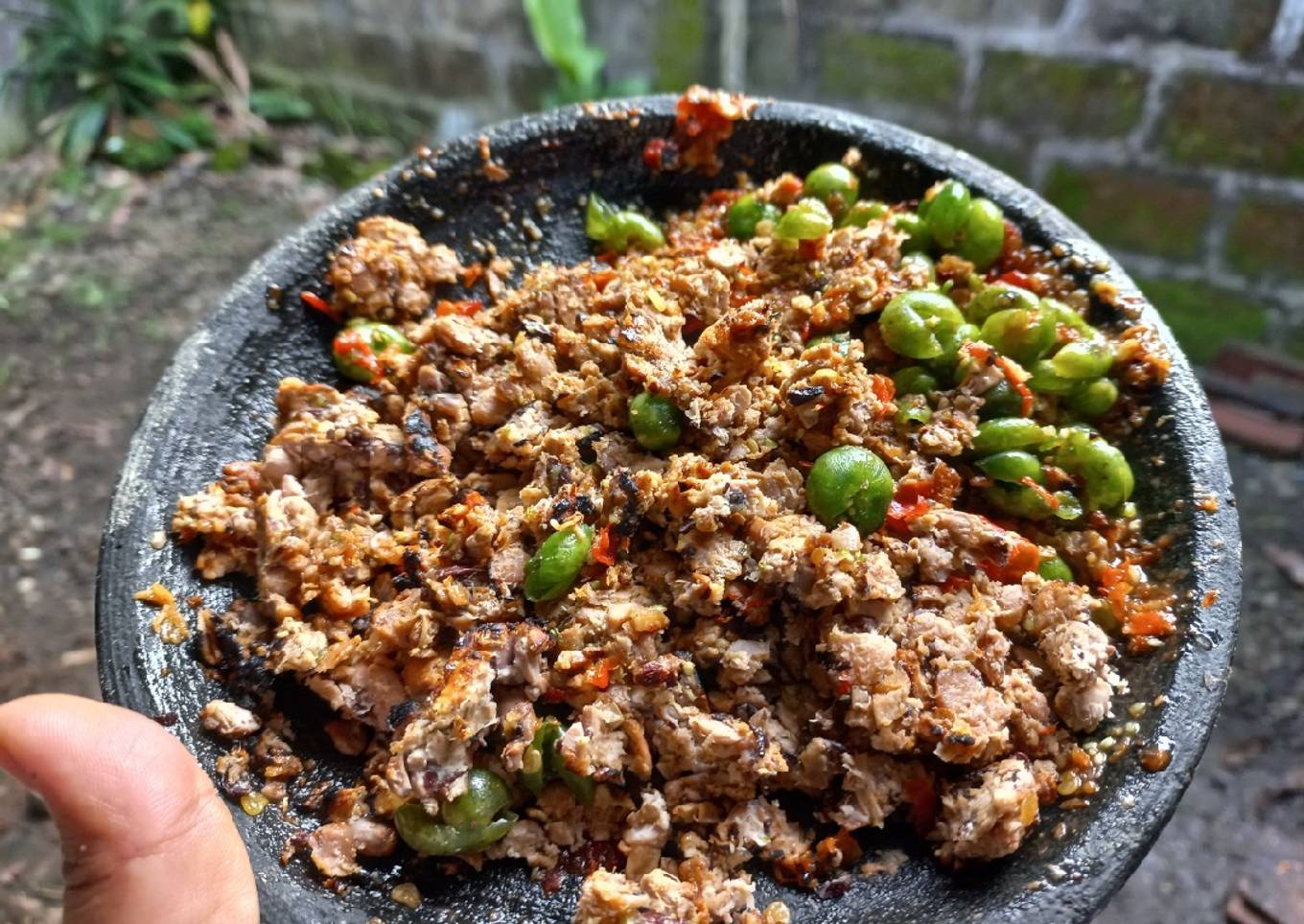 Sambel karedok leunca tempe kacang ala haeruman's