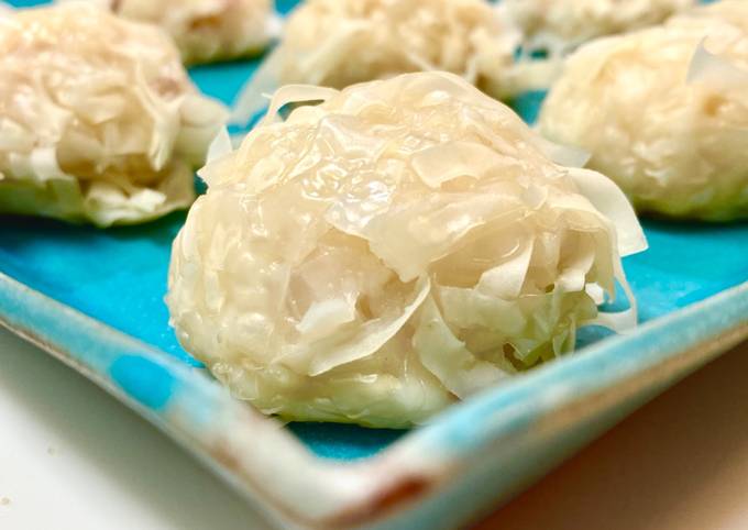 Recipe of Super Quick Homemade Seafood &amp; Tofu Shumai Steamed Dumplings