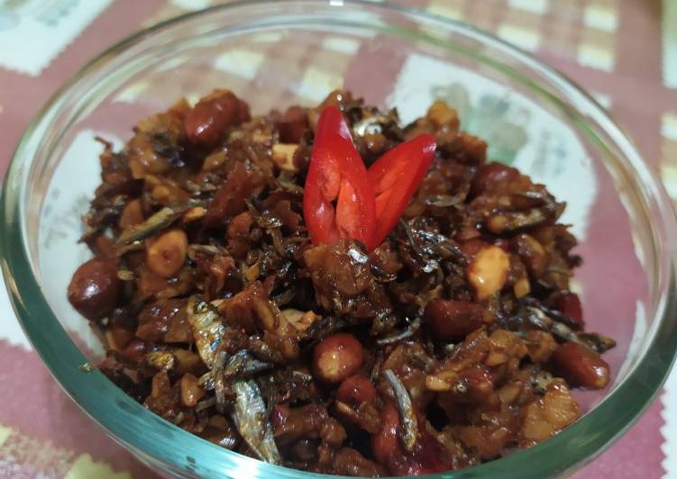 Kering tempe / teri balado / kering tempe kacang teri