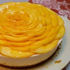 A picture of Mango Cheese Cake.