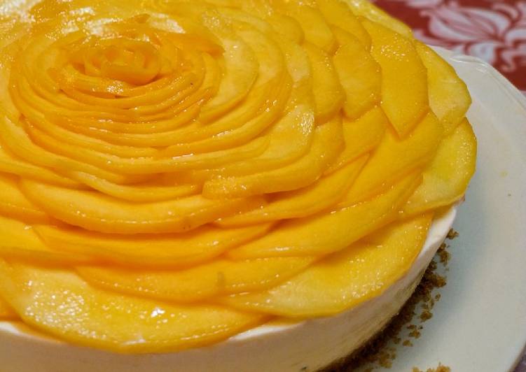 Simple Way to Make Yummy Mango Cheese Cake