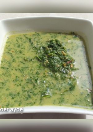 Foto resep Daun ubi (daun singkong) tumbuk