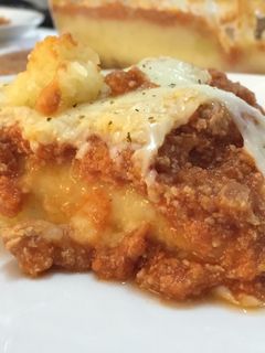 Una foto de Pastel boloñesa fácil