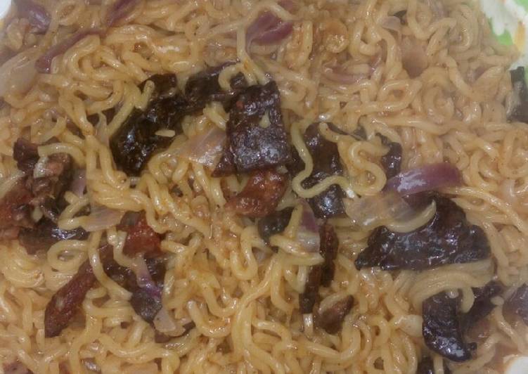 Recipe of Perfect Indomie and suya 2