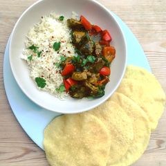 A picture of Sticky Lamb Coconut Curry.