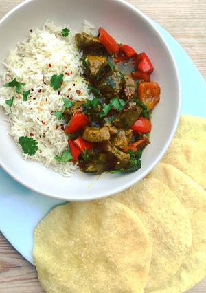 A picture of Sticky Lamb Coconut Curry.