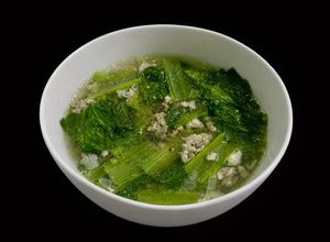 Hình của món SP.0991 - Canh Cải Bẹ Xanh Nấu Thịt Bằm.