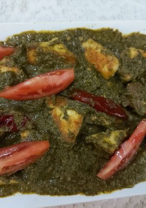 A picture of Spinach paneer.