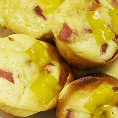 A picture of Ham and Cheese Pancake Muffin.