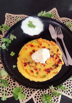 A picture of Ground Rice chilla 😋😋.