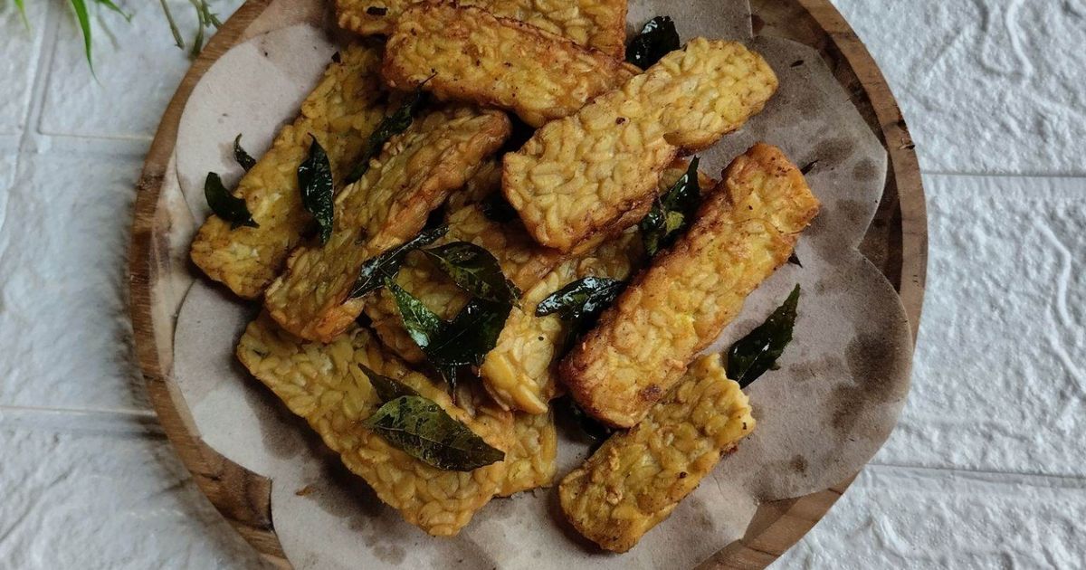Tempe Goreng Daun Kari
