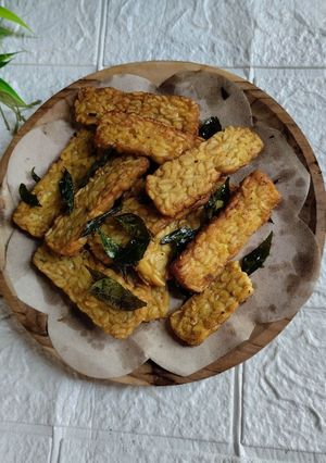 Foto resep Tempe Goreng Daun Kari
