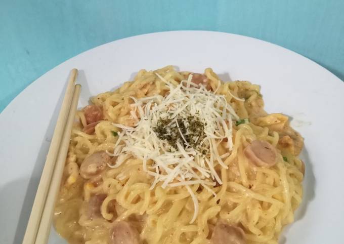 Resep Mie Instan Carbonara Oleh Erina Aura Cookpad