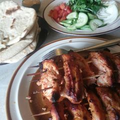 A picture of Turkish Chicken Kebabs.