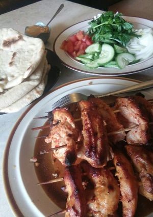 A picture of Turkish Chicken Kebabs.