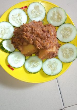 A picture of Porridge Beans and yam.
